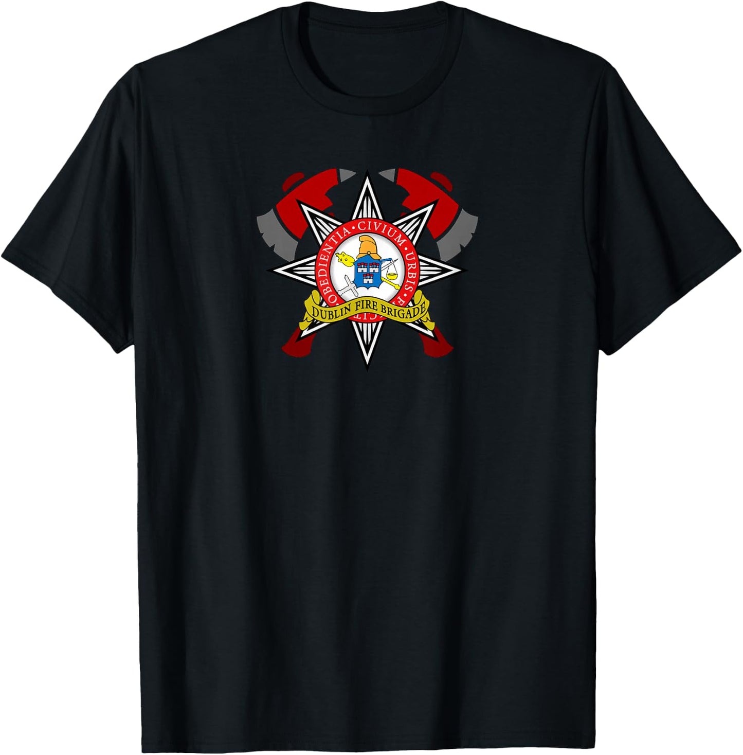 Irish Dublin Fire Brigade Ireland Firefighter Dublin T-Shirt - T-Shirt | Black