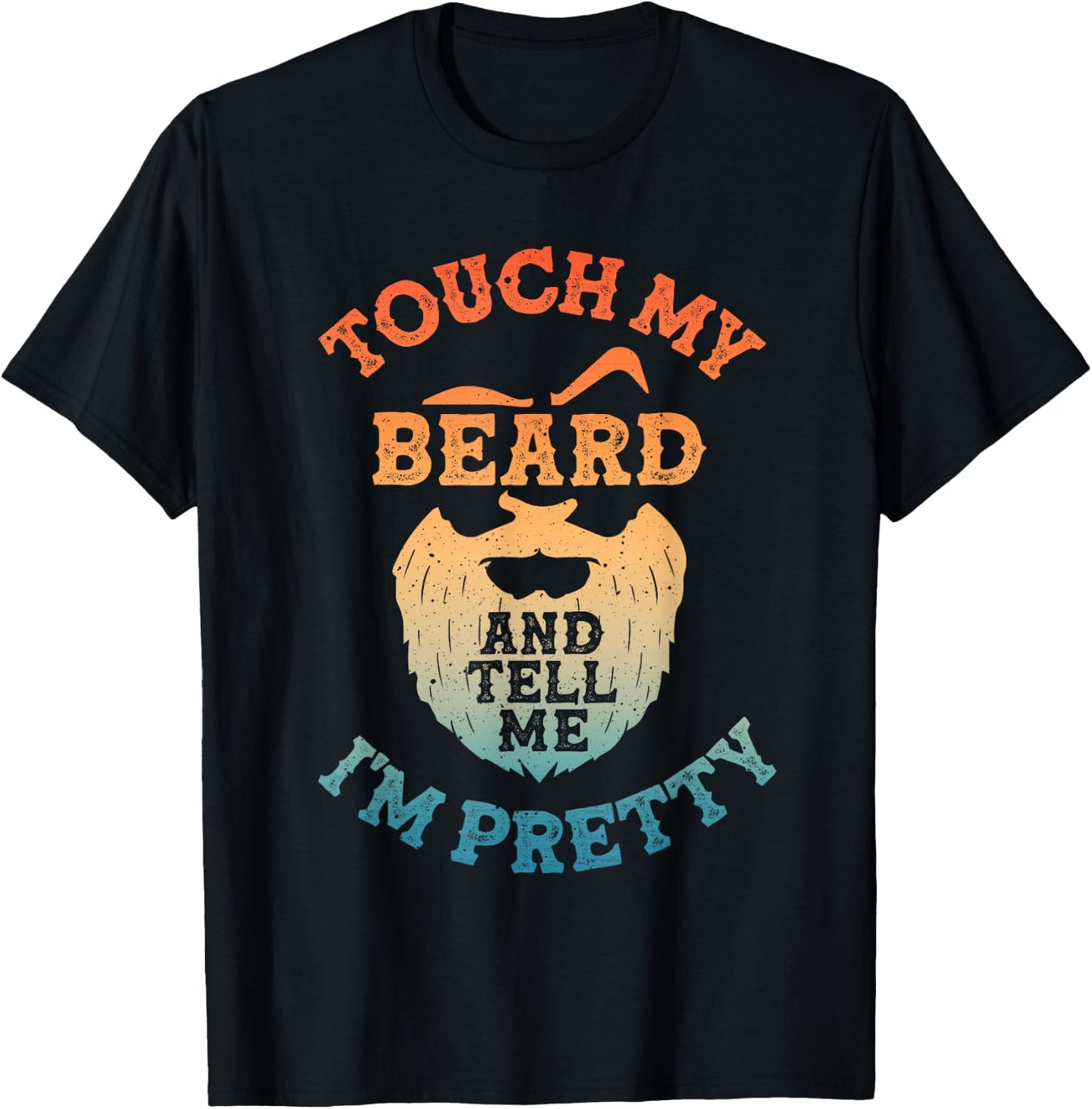 Funny Beard Design Dad Bearded Men Beard Lover T-Shirt - T-Shirt | Black