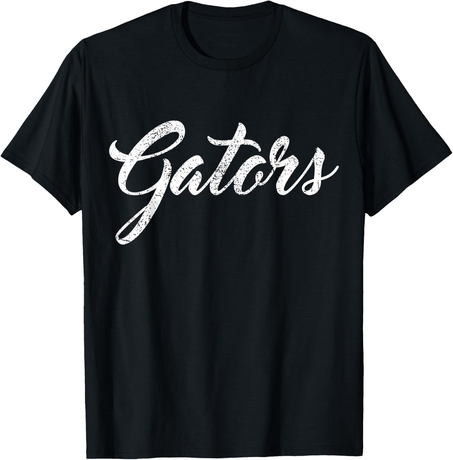 Gators School Sports Fan Team Spirit Mascot Heart Gift T-Shirt - T-Shirt | Black