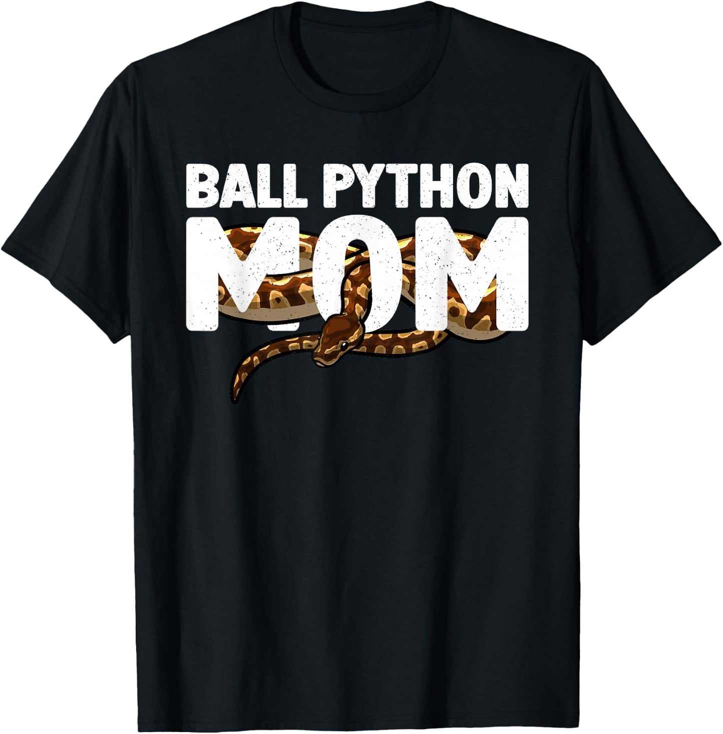 Cool Ball Python Mom Art Girls Snake Ball Python T-Shirt - T-Shirt | Black