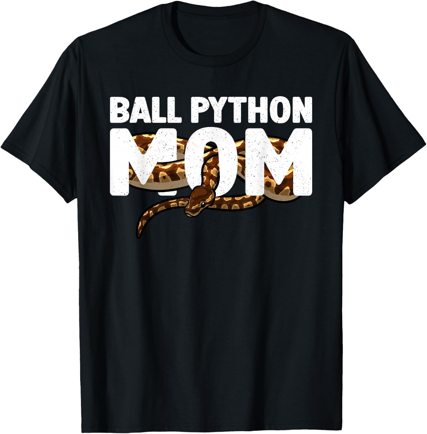 Cool Ball Python Mom Art Girls Snake Ball Python T-Shirt - T-Shirt | Black