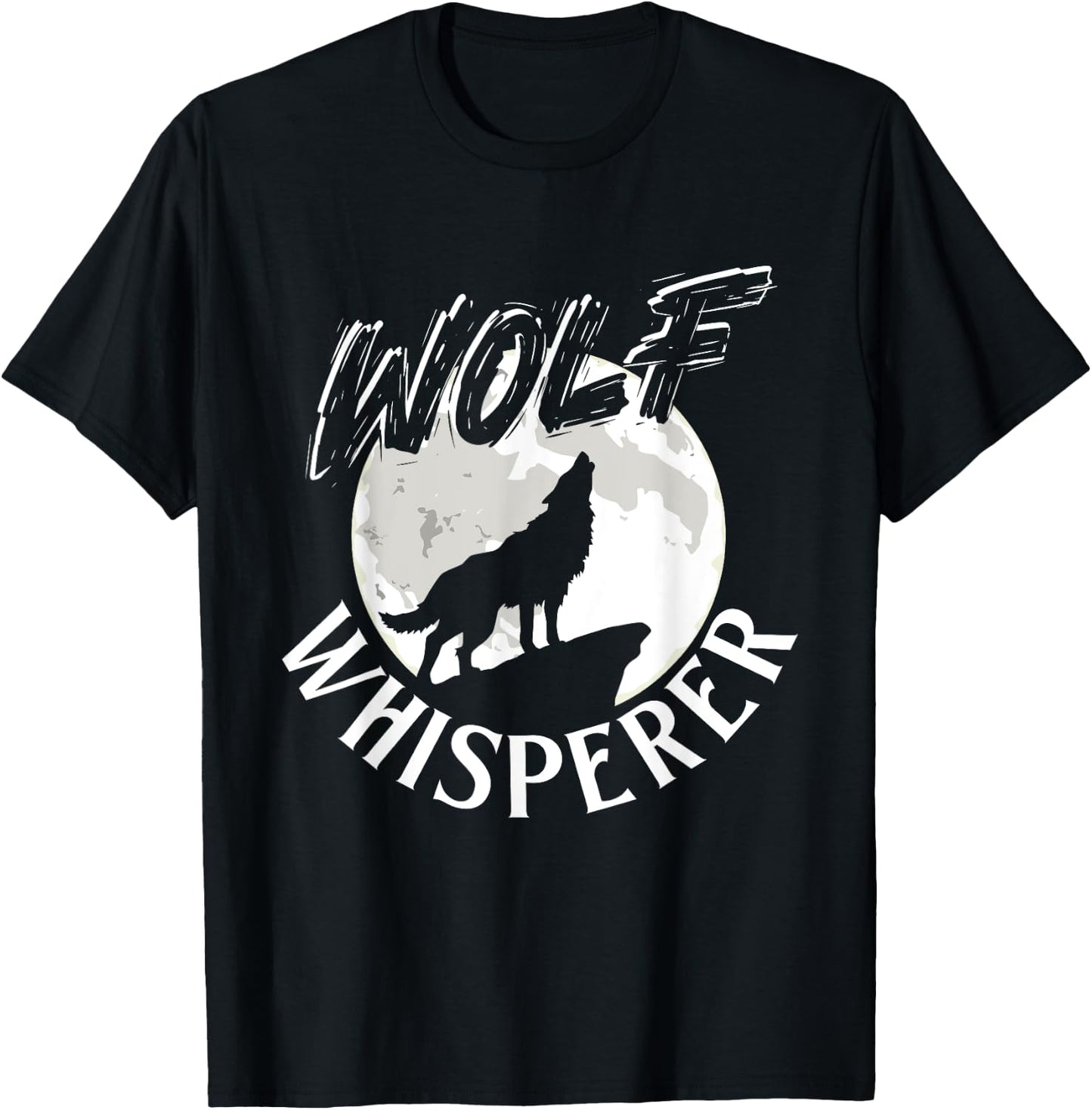 Wolf Whisperer - Wolf Lover Wildlife Animal Outdoor Fan T-Shirt - T-Shirt | Black