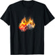 Las Vegas Casino Dice Flame Fire Cool T-Shirt - T-Shirt | Black