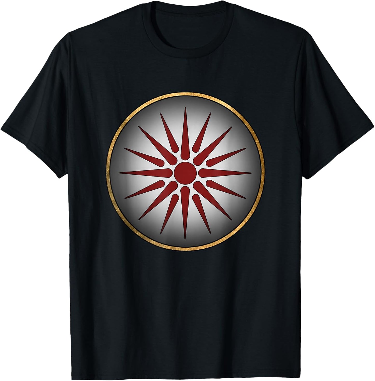 Macedonian Shield Ancient Makedon Alexander the Great T-Shirt - T-Shirt | Black
