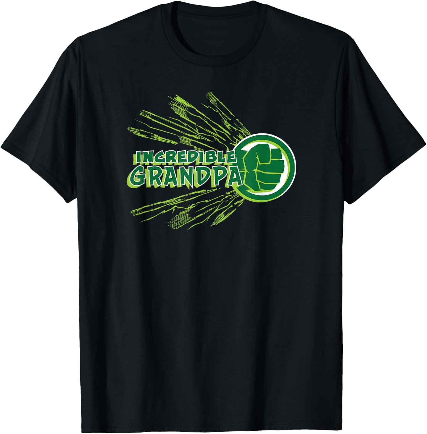 Marvel Hulk Incredible Grandpa Family Trip Vacation T-Shirt - T-Shirt | Black