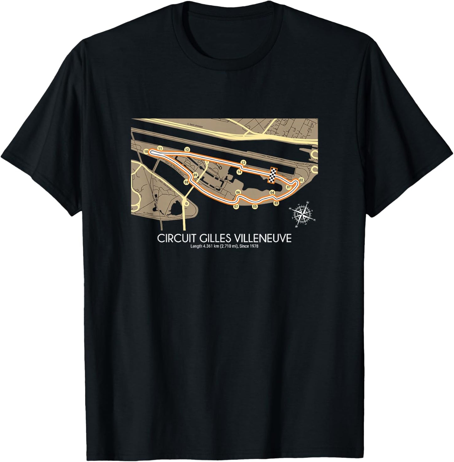 Gilles Villeneuve Circuit Collection T-Shirt - T-Shirt | Black