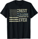 Best Grandpa Ever American Flag USA Flag Men T-Shirt - T-Shirt | Black
