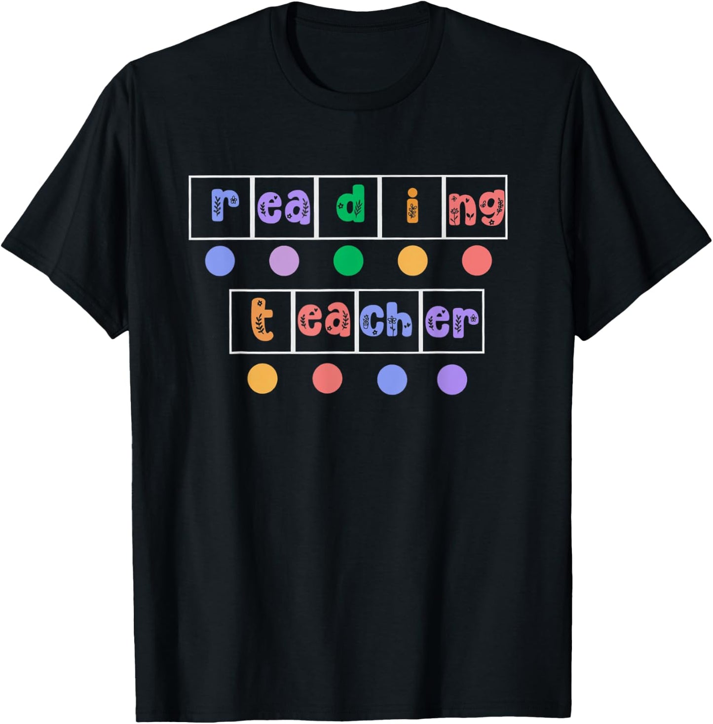 Phonics Reading Teacher Science of Reading Literacy Coach T-Shirt - T-Shirt | Black