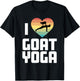 Goat Yoga Funny Meditation Zen Namaste I love Goat Yoga T-Shirt - T-Shirt | Black