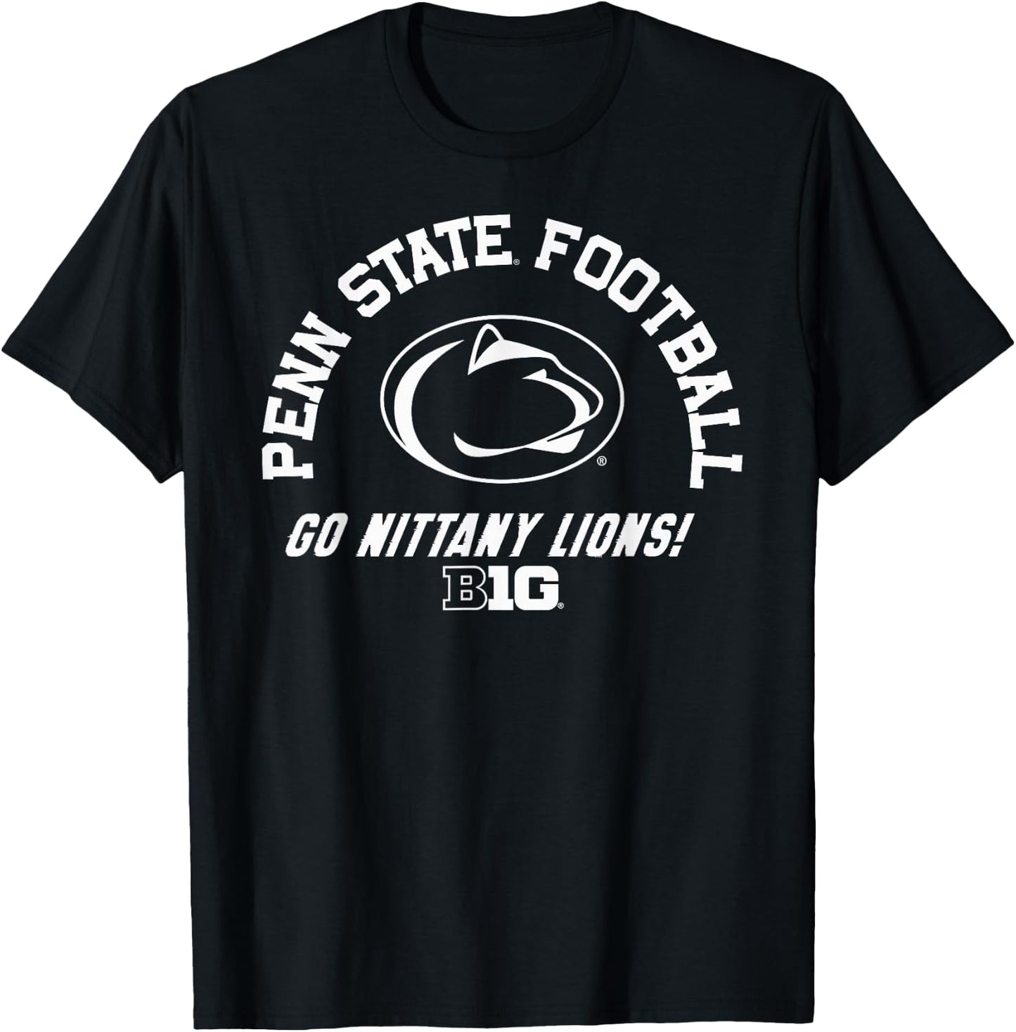 Penn State Nittany Lions Big 10 Football Officially Licensed T-Shirt - T-Shirt | Black