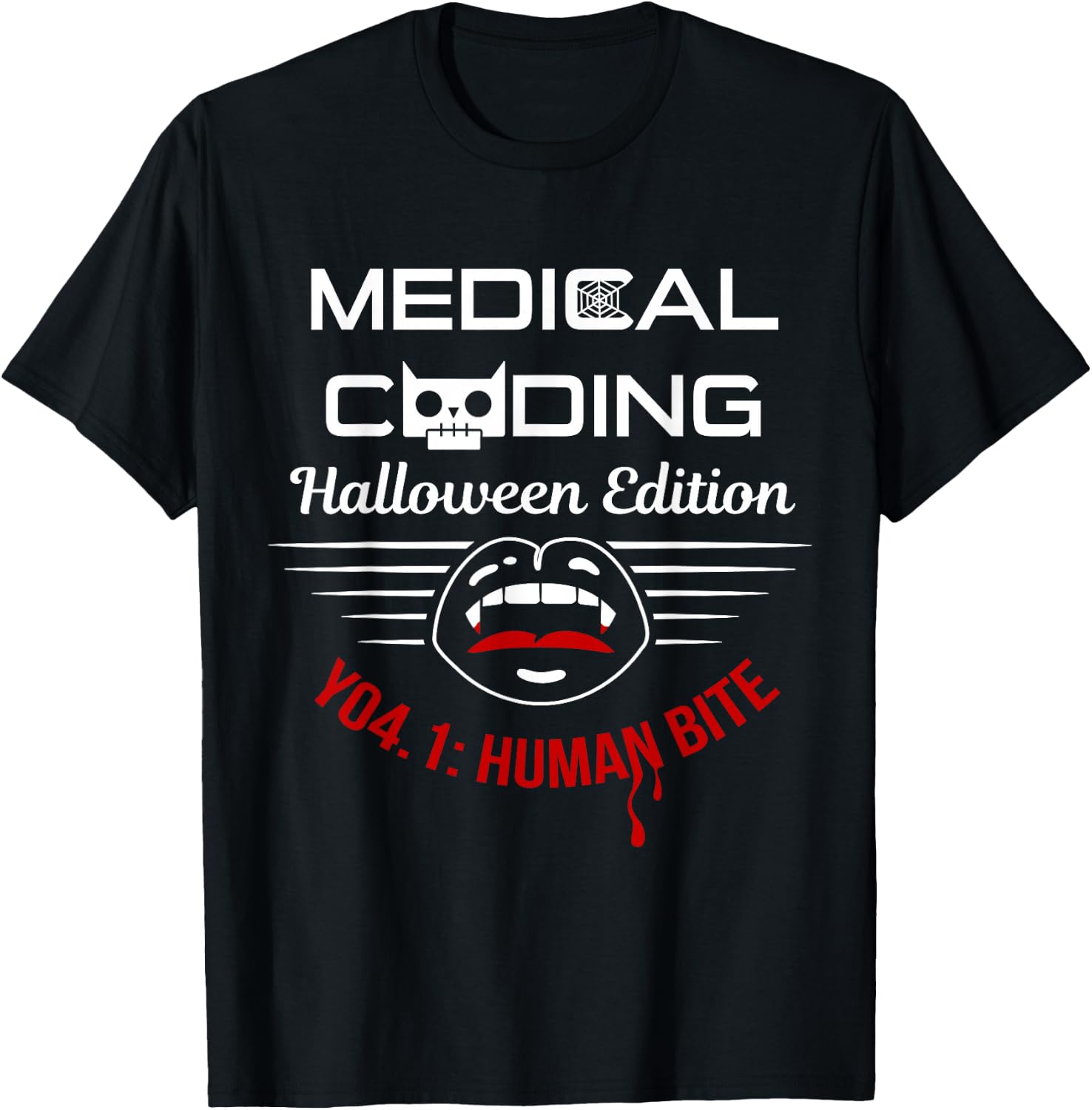 Halloween Medical Coder Medical Terminology Coding T-Shirt - T-Shirt | Black