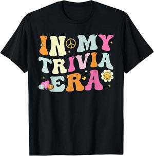In My Trivia Era, Groovy Trivia Player T-Shirt - T-Shirt | Black