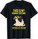 This Is My Human Costume I'm Really A Falcon Bird T-Shirt - T-Shirt | Black