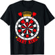 Dart King Funny Dart Board and Dart Game Lover Men T-Shirt - T-Shirt | Black