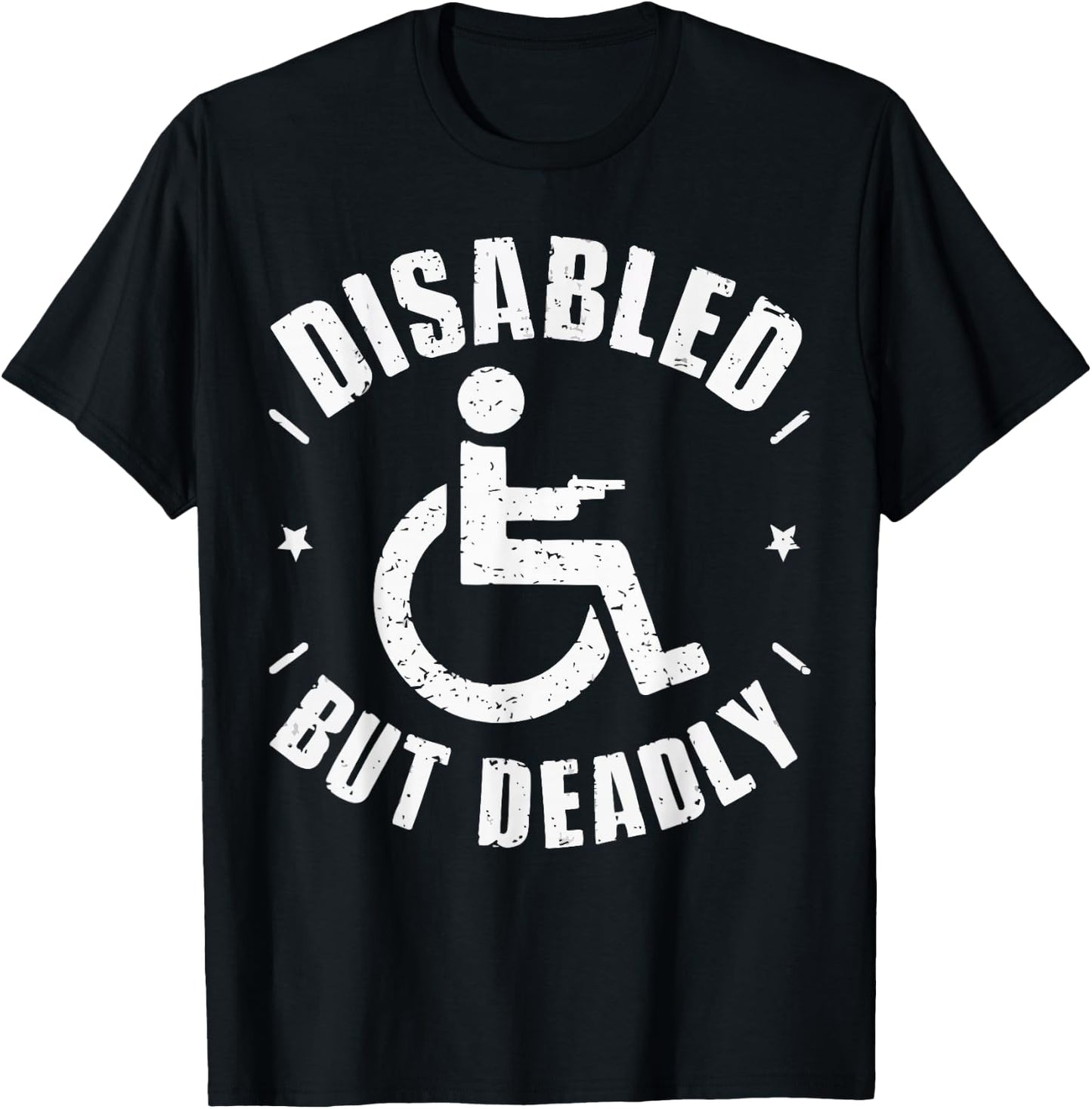 Disabled Veteran Handicap Military Soldier Veterans Day T-Shirt - T-Shirt | Black