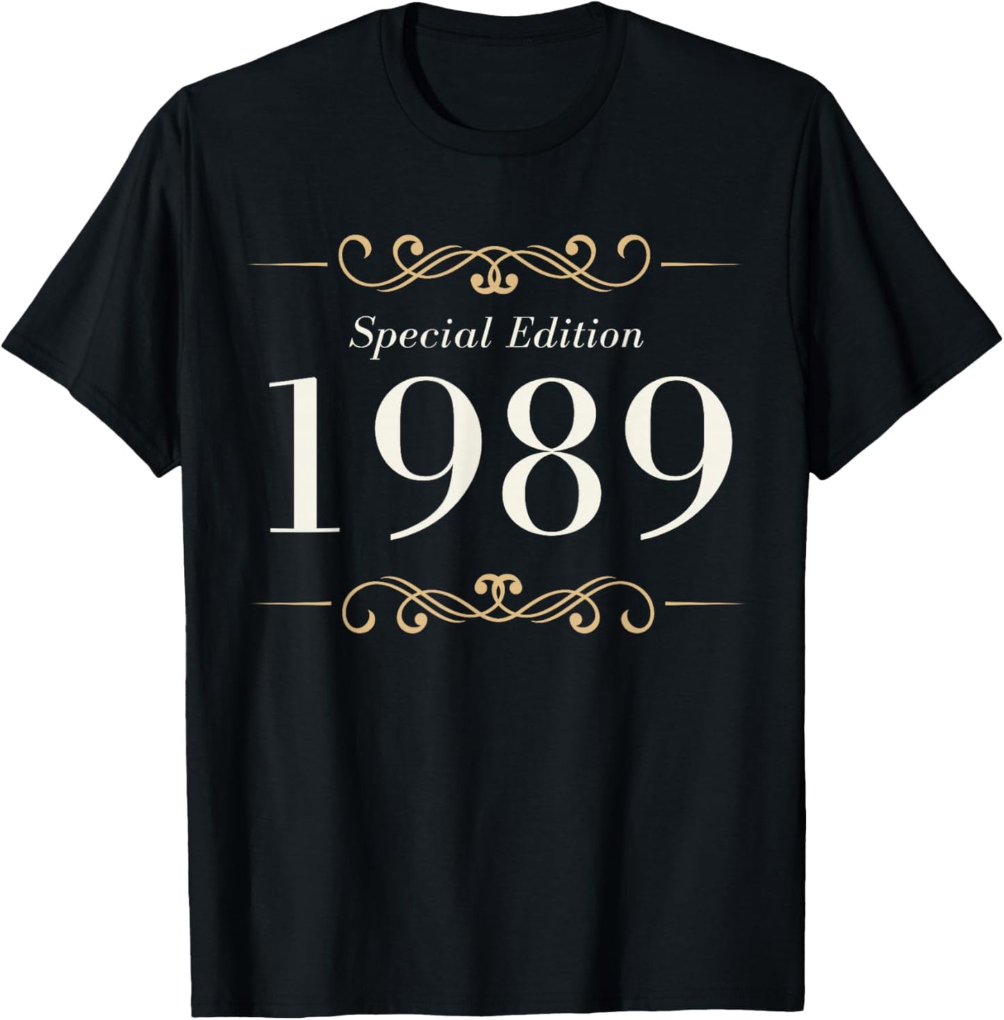 Year Of Birth 1989 Birthday Design Vintage Born In 1989 T-Shirt - T-Shirt | Black