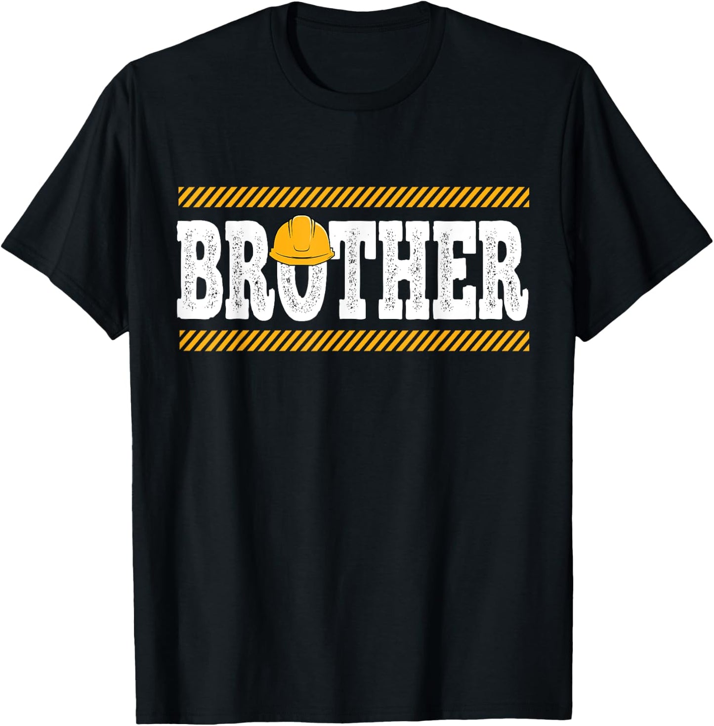 Funny Brother Construction Excavator Kids Boy Family Set T-Shirt - T-Shirt | Black