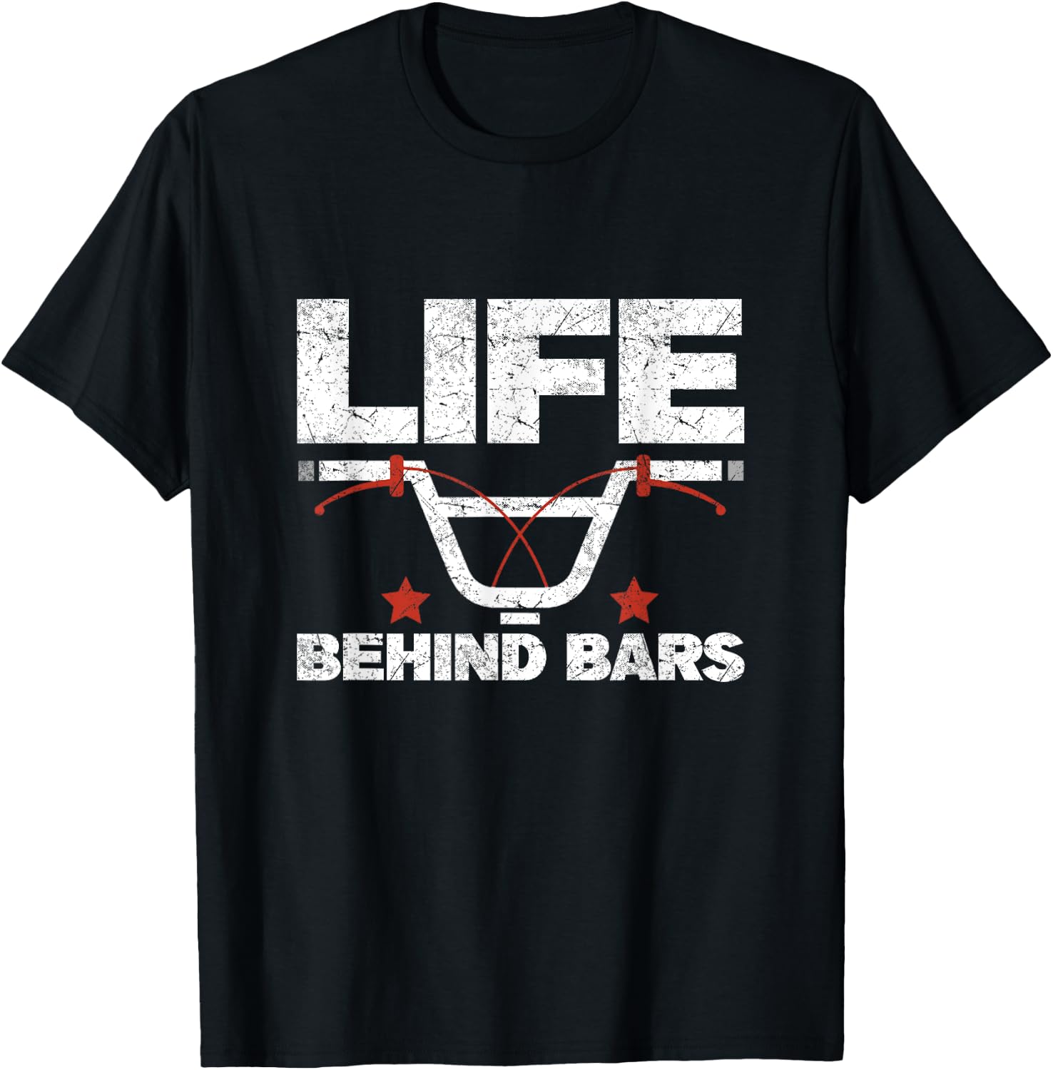 Life Behind Bars | BMX Bike Racing T-Shirt - T-Shirt | Black