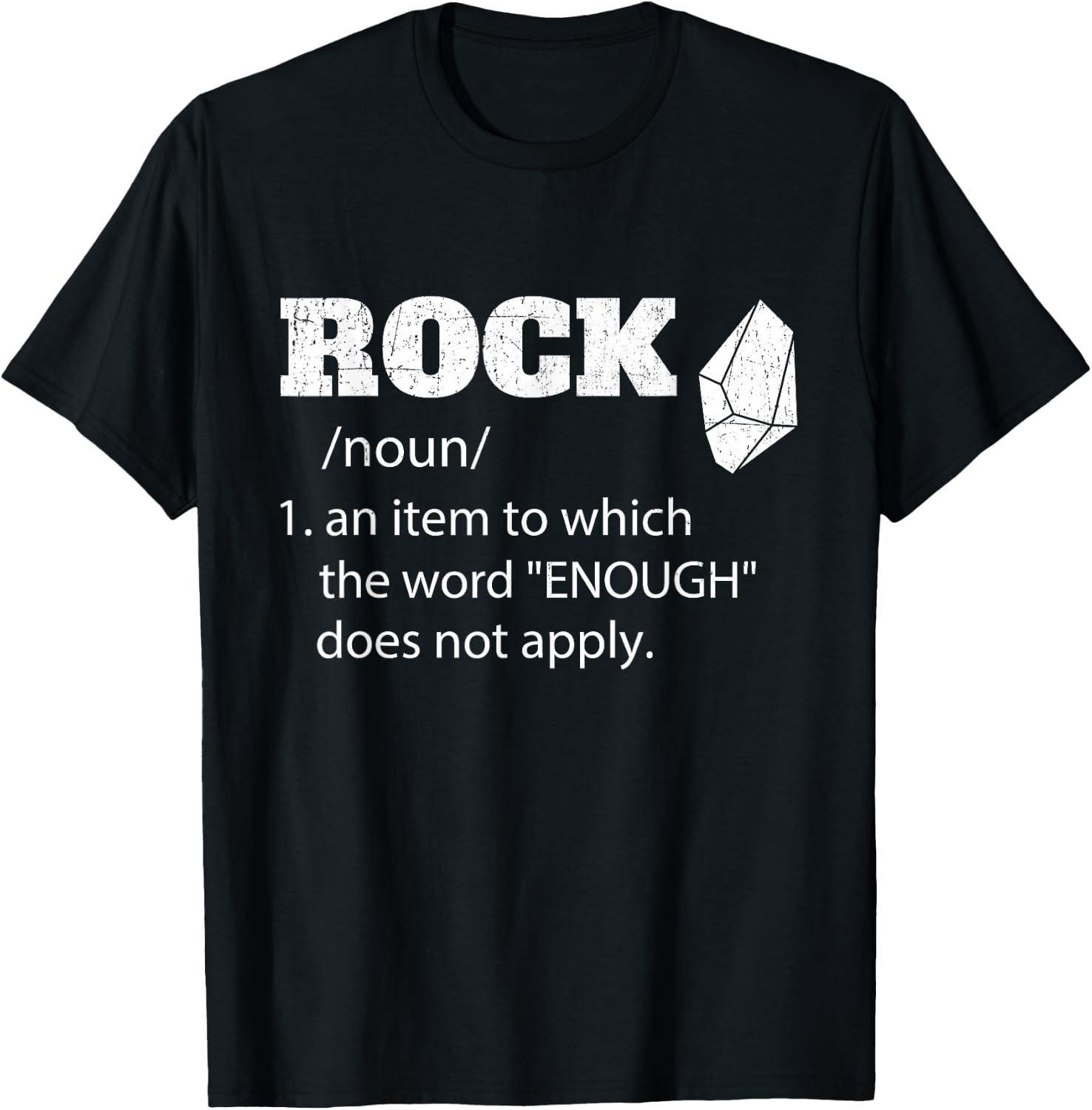 Rock Definition - Rock Collector Geode Hunter Geology T-Shirt - T-Shirt | Black