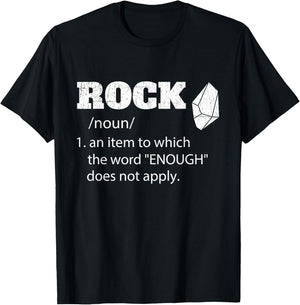 Rock Definition - Rock Collector Geode Hunter Geology T-Shirt - T-Shirt | Black