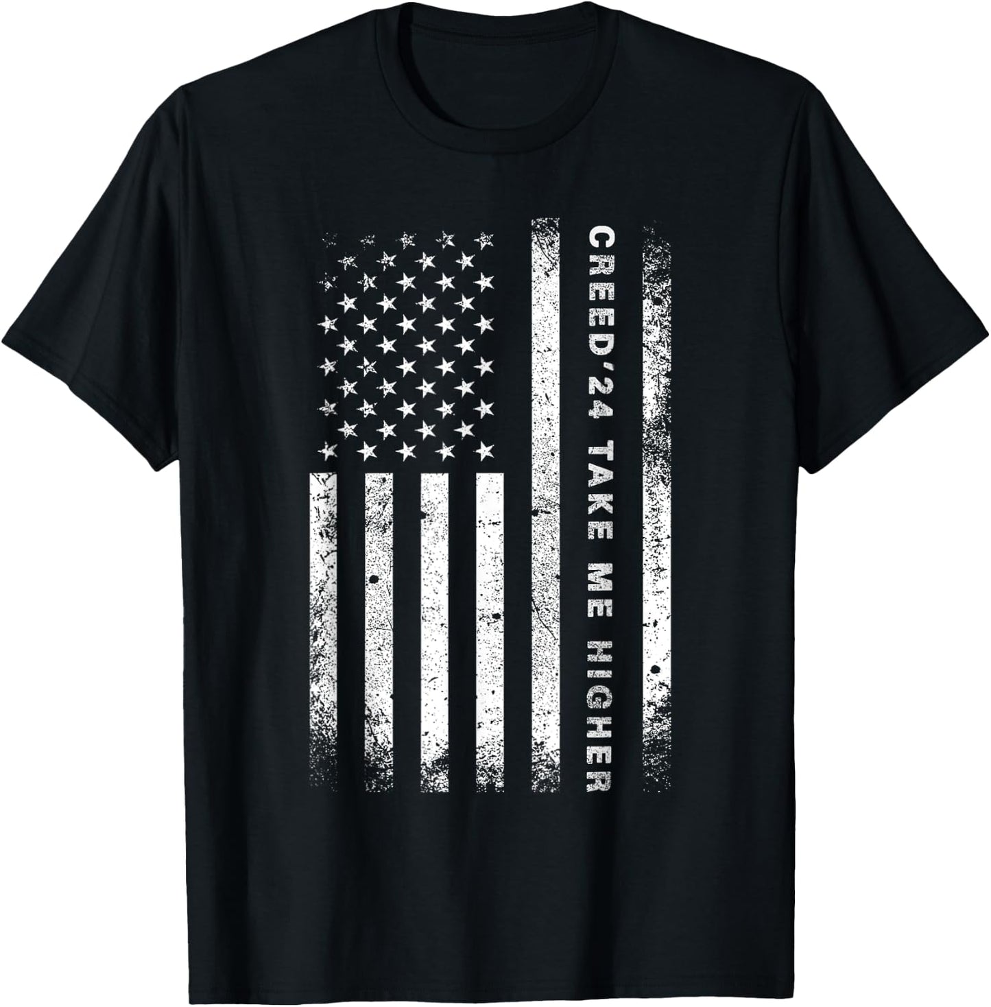 Creed '24 Take Me Higher Women Men Support 2024 T-Shirt - T-Shirt | Black