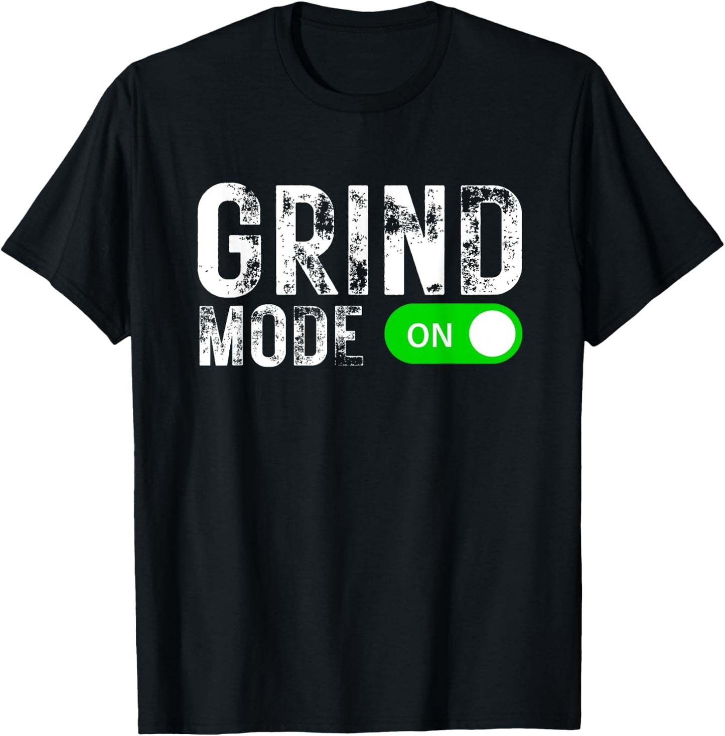 Grind Mode On Hustle Business Y2K Gym Workout Entrepreneur T-Shirt - T-Shirt | Black