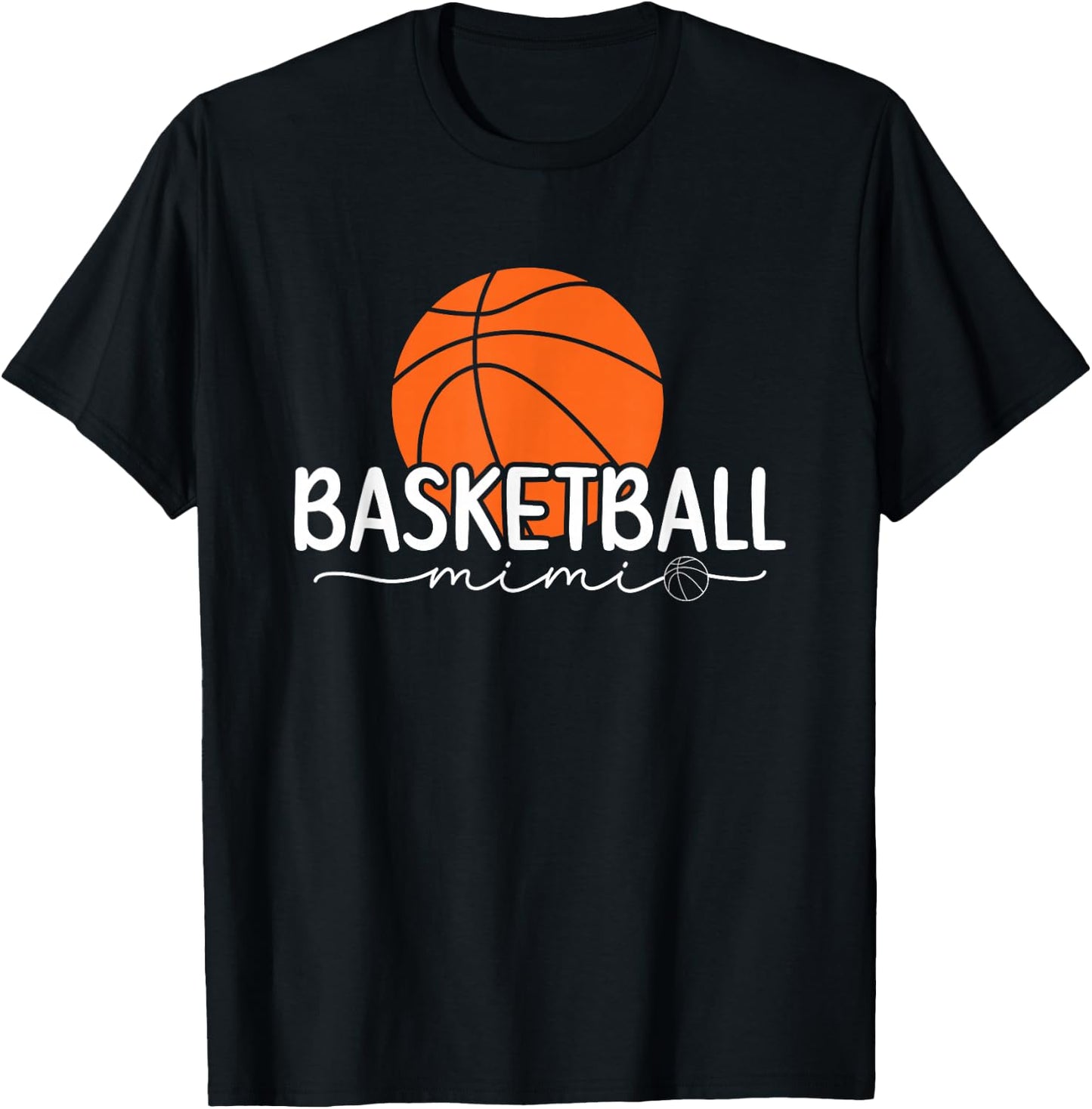 Basketball Mimi Proud Basketball Player Mimi Grandma T-Shirt - T-Shirt | Black