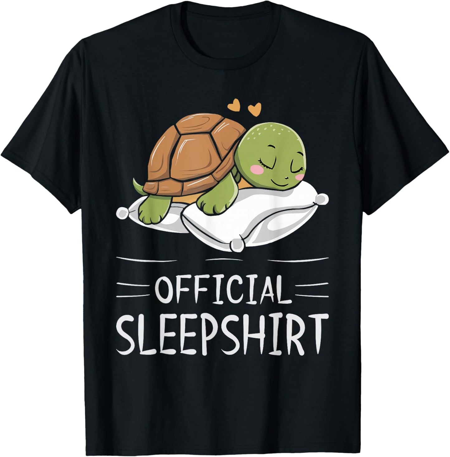 Turtle Official Sleepshirt Sleeping Turtles T-Shirt - T-Shirt | Black