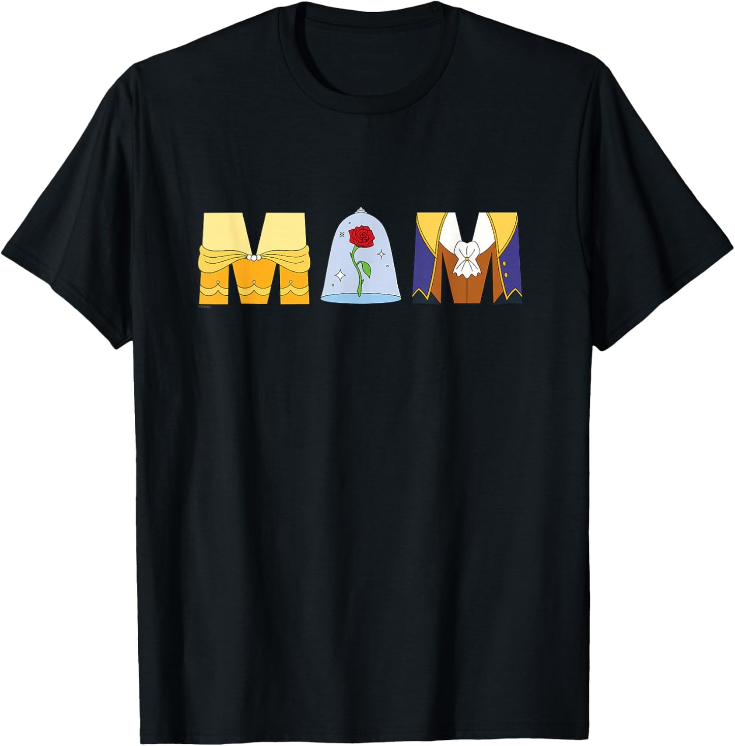 Disney Beauty and the Beast Belle Mother’s Day Birthday Mom T-Shirt - T-Shirt | Black
