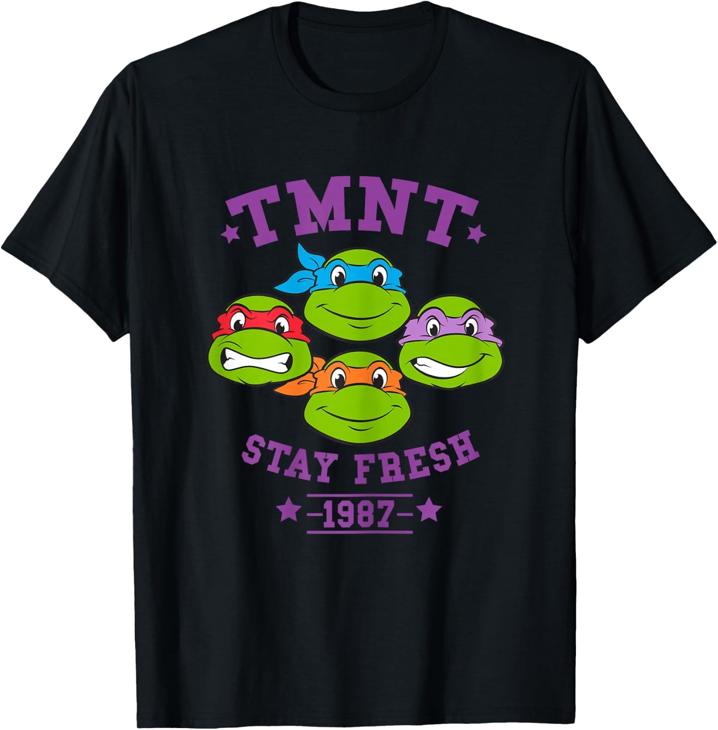 Teenage Mutant Ninja Turtles Stay Fresh Est. 1987 T-Shirt - T-Shirt | Black