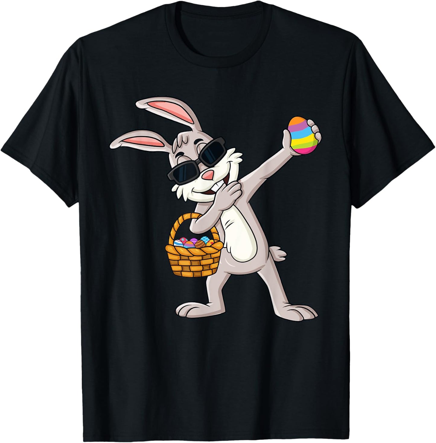 Dabbing Rabbit Easter Day Eggs Dab Boys Girls Kids T-Shirt - T-Shirt | Black