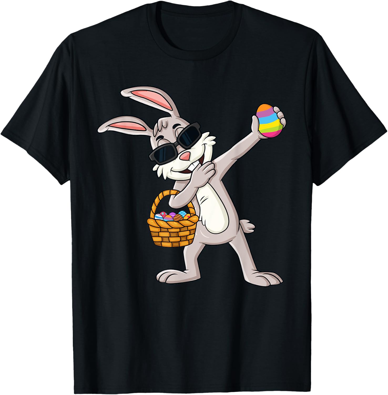 Dabbing Rabbit Easter Day Eggs Dab Boys Girls Kids T-Shirt - T-Shirt | Black