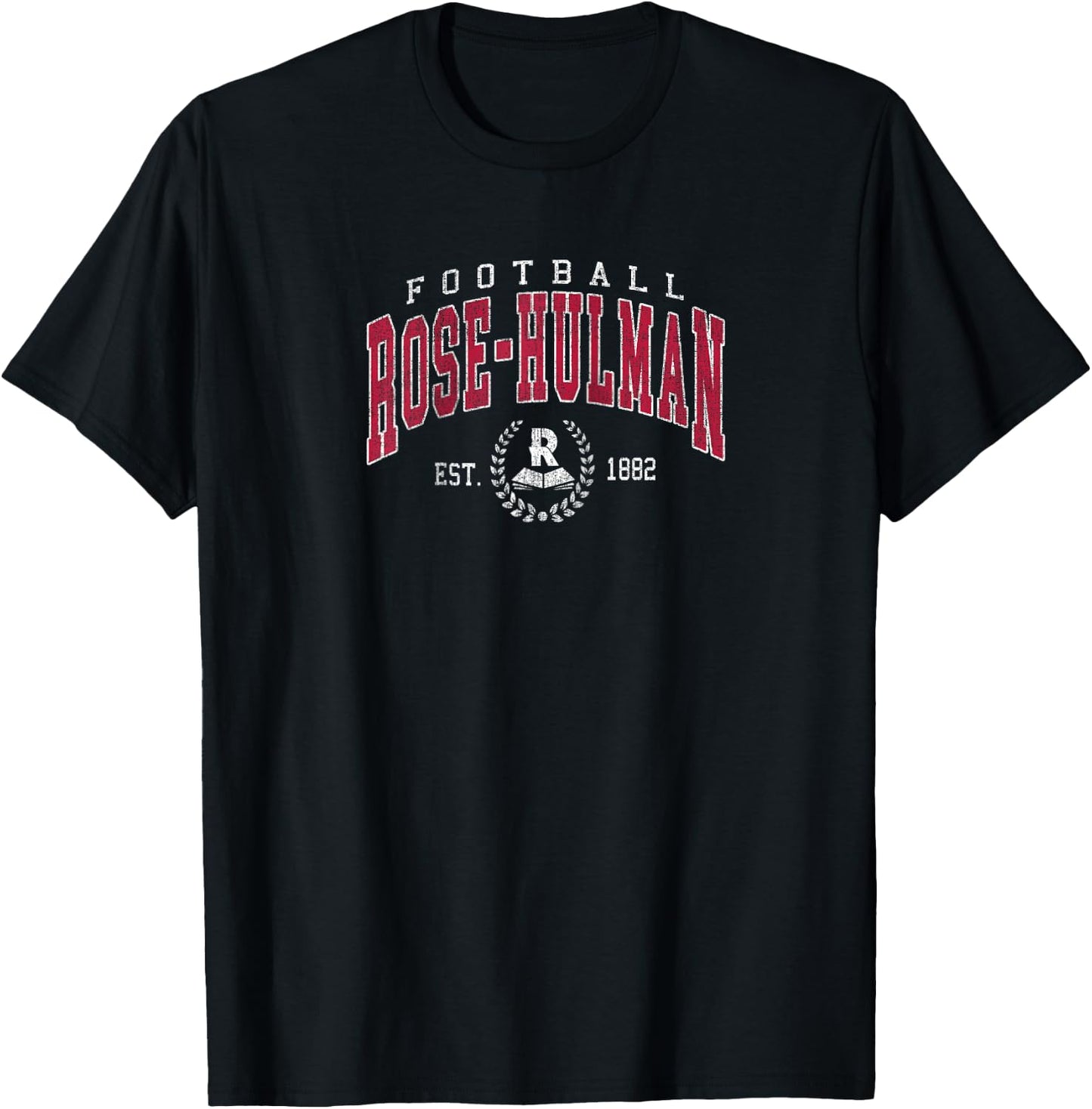 Rose-Hulman football Athletic Sports Men Women Raglan Baseball T-Shirt - T-Shirt | Black