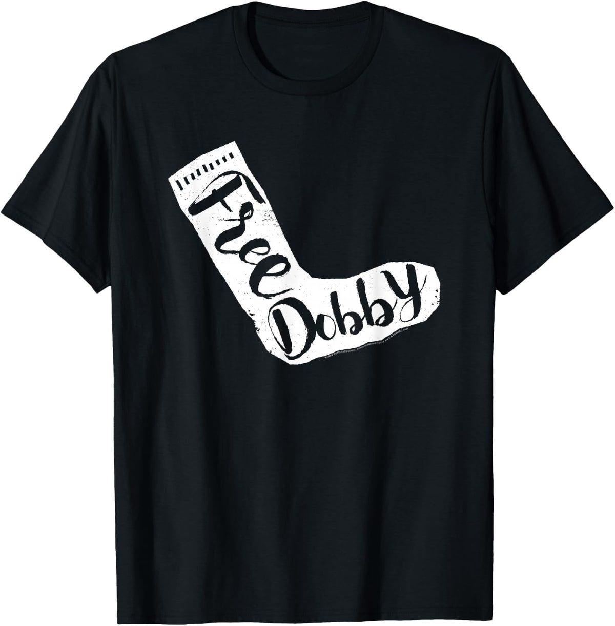 Harry Potter Free Dobby Sock T-Shirt - T-Shirt | Black