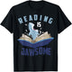 Reading Is Jawsome Shirt | Cool I'm A Passionate Reader Gift T-Shirt - T-Shirt | Black