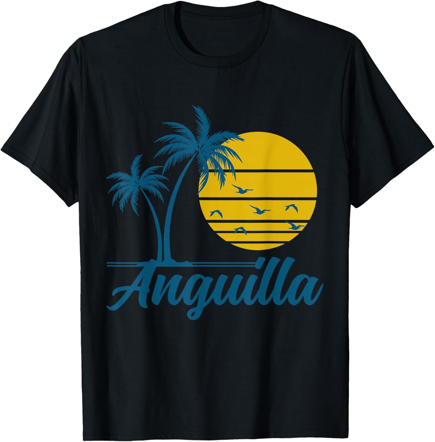 Anguilla Island Caribbean Souvenir T-Shirt - T-Shirt | Black