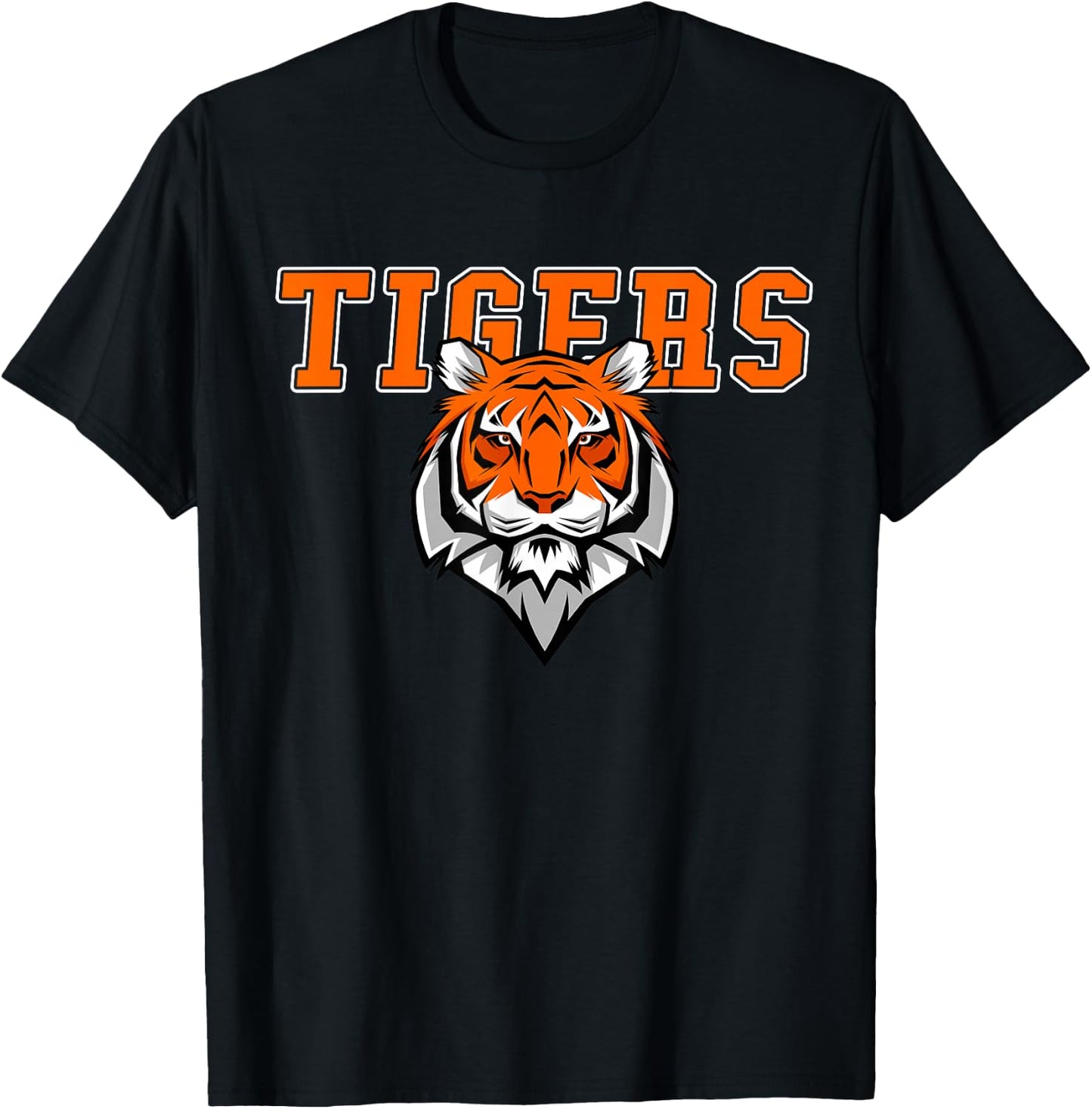 Tigers Volleyball Team - Tiger Mascot Sport Gift T-Shirt - T-Shirt | Black