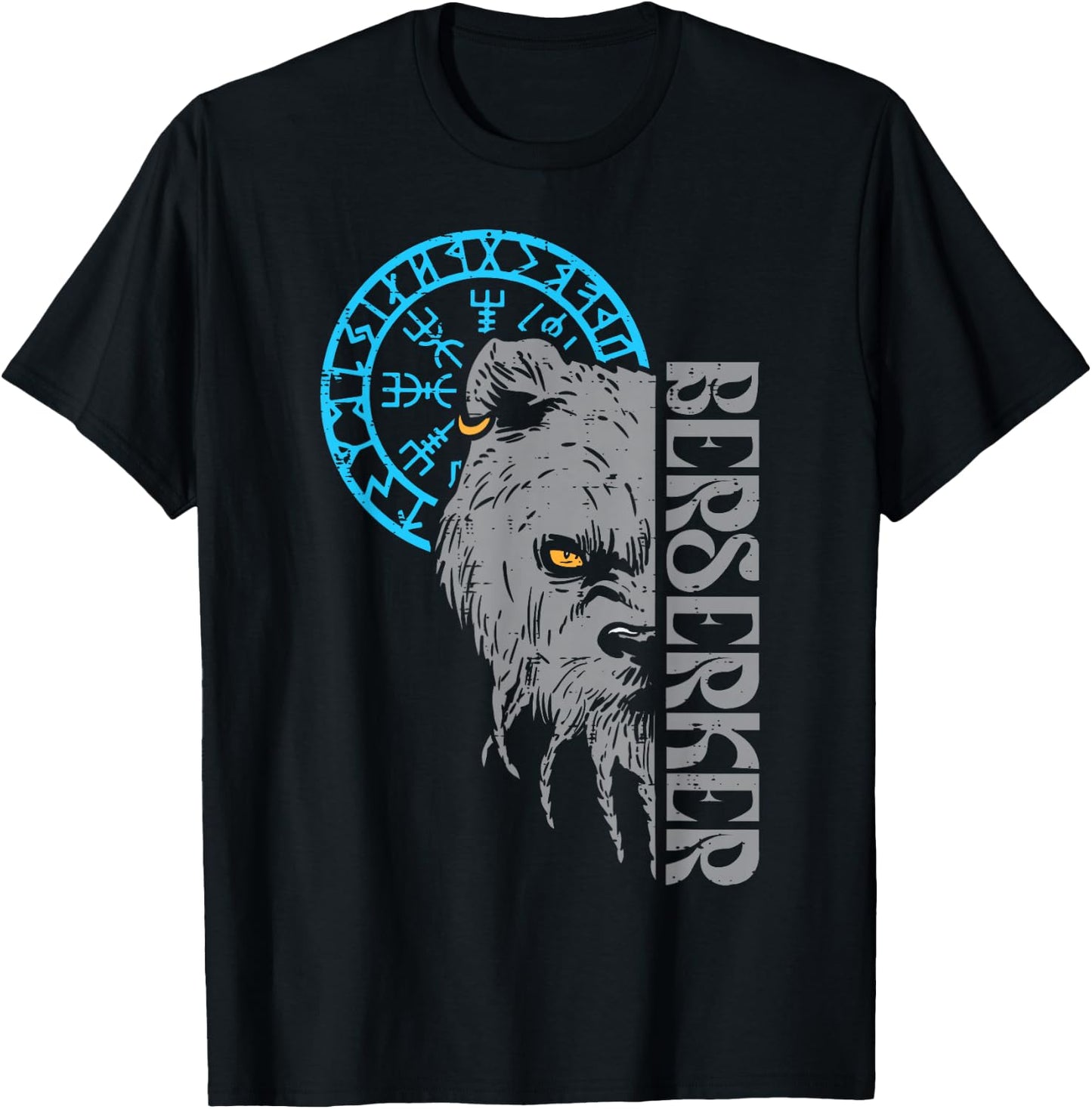 Viking Bear Berserker Norse Mythology Men Boys Kids Women T-Shirt - T-Shirt | Black