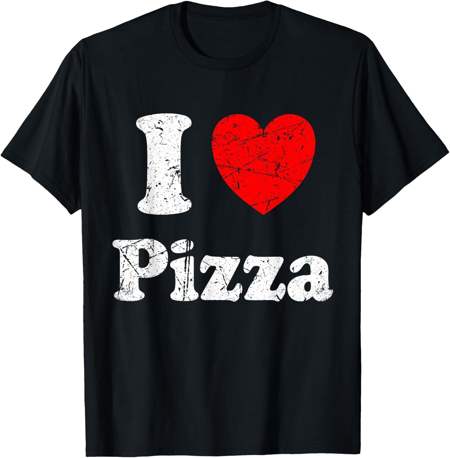 I Love Pizza Graphic T-Shirt - T-Shirt | Black