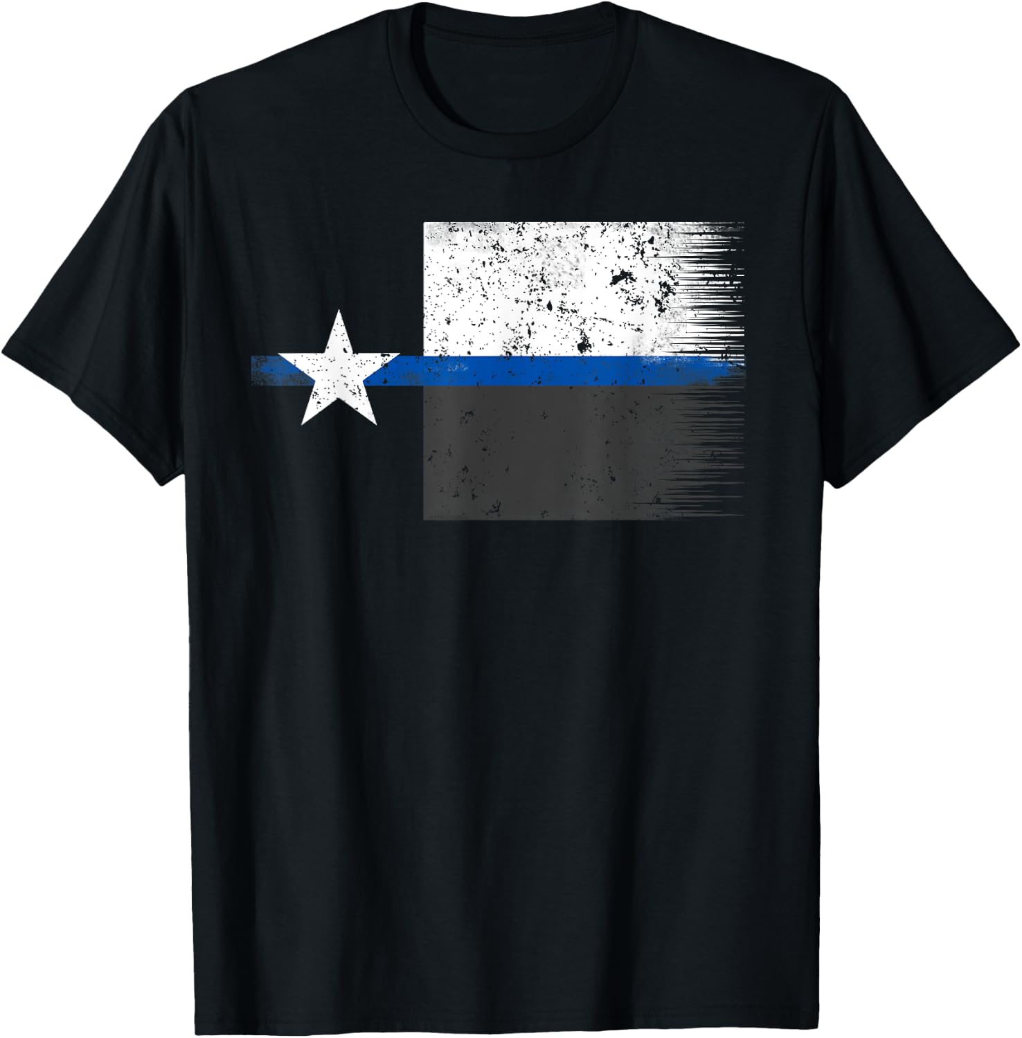 Texas Highway Patrol Ranger Law Enforcement Thin Blue Line F T-Shirt - T-Shirt | Black