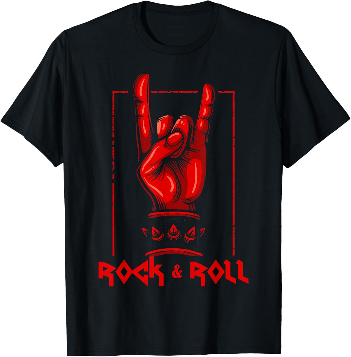 Heavy Metal Clothing Death Metal Hard Rock 'n' Roll T-Shirt - T-Shirt | Black
