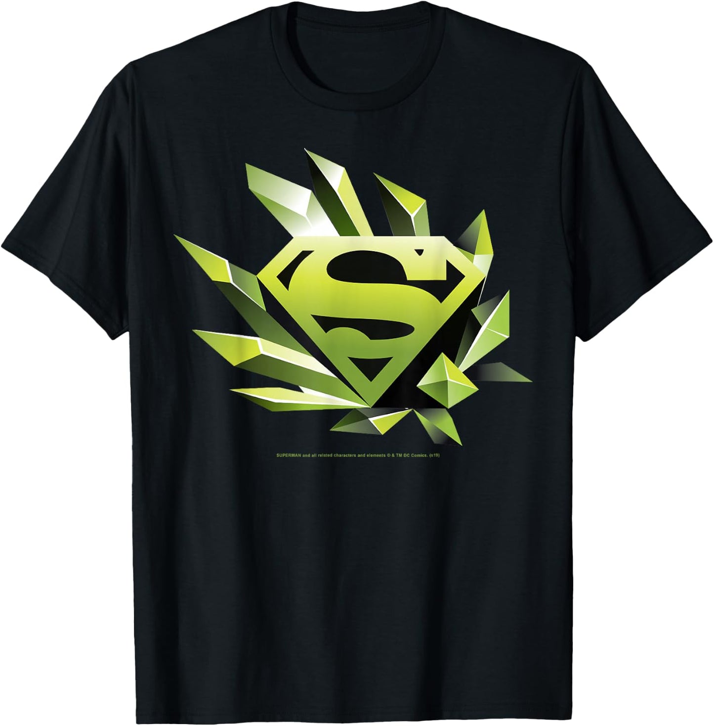 DC Comics Superman Kryptonite Chest Logo T-Shirt - T-Shirt | Black