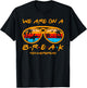 We Are On A Break Teacher Glasses Summer Break Hello Summer T-Shirt - T-Shirt | Black
