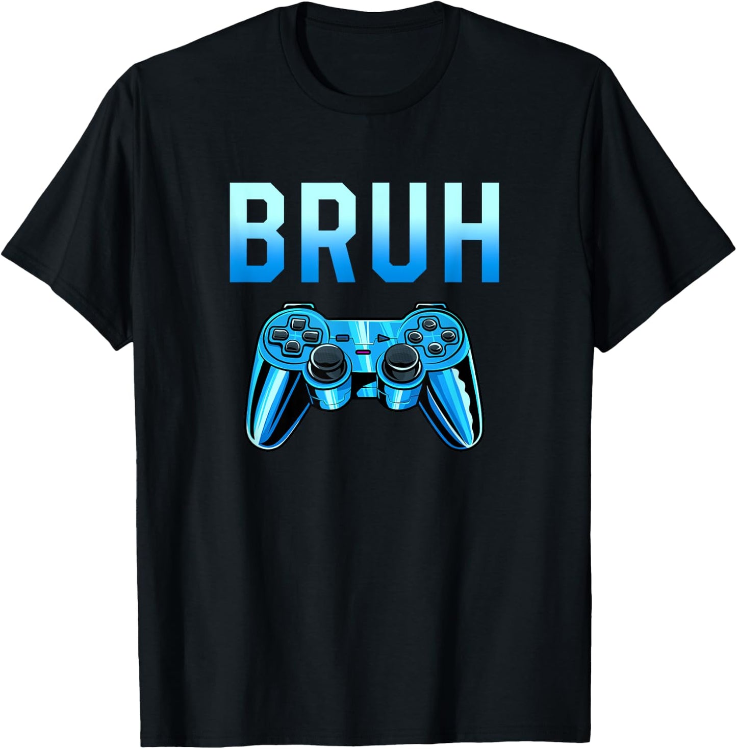 Bruh Meme Gamer Birthday Funny Saying Brother Teens Boys T-Shirt - T-Shirt | Black