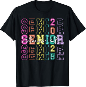 Class of 2025 Senior 2025 Graduation 2025 Back To School T-Shirt - T-Shirt | Black
