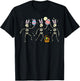 Easter Skeletons Dancing Eggs Funny Bones Men Women Kids T-Shirt - T-Shirt | Black