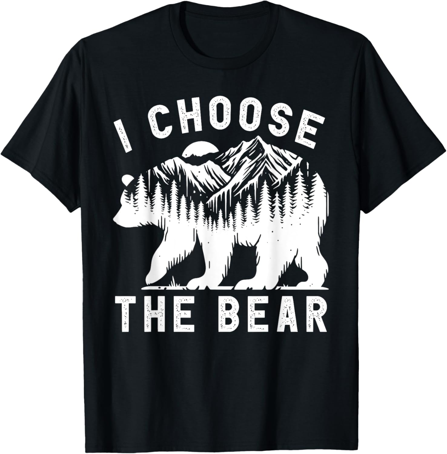 Funny Trending I choose the bear 2024 Bear In The Camp T-Shirt - T-Shirt | Black