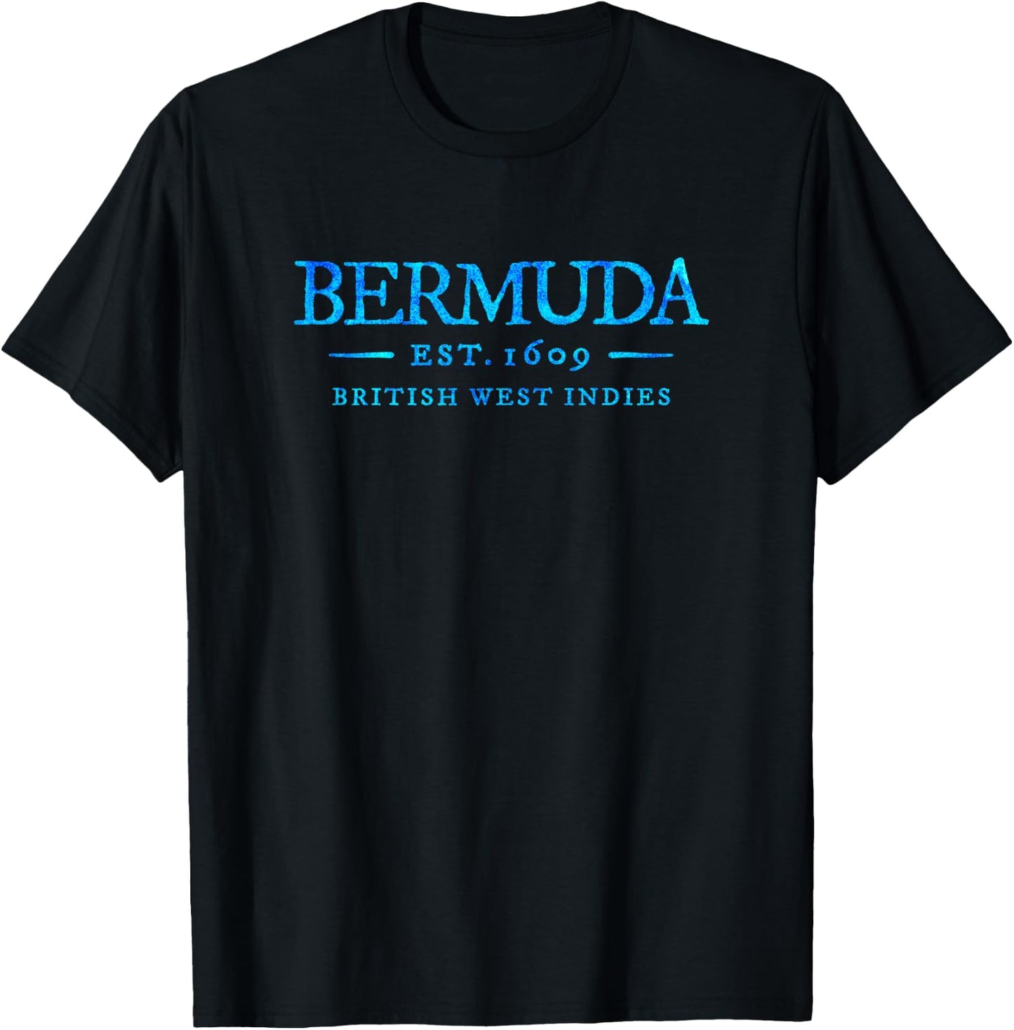 Bermuda Vintage Letter Retro Throwback Vacation Souvenir T-Shirt - T-Shirt | Black