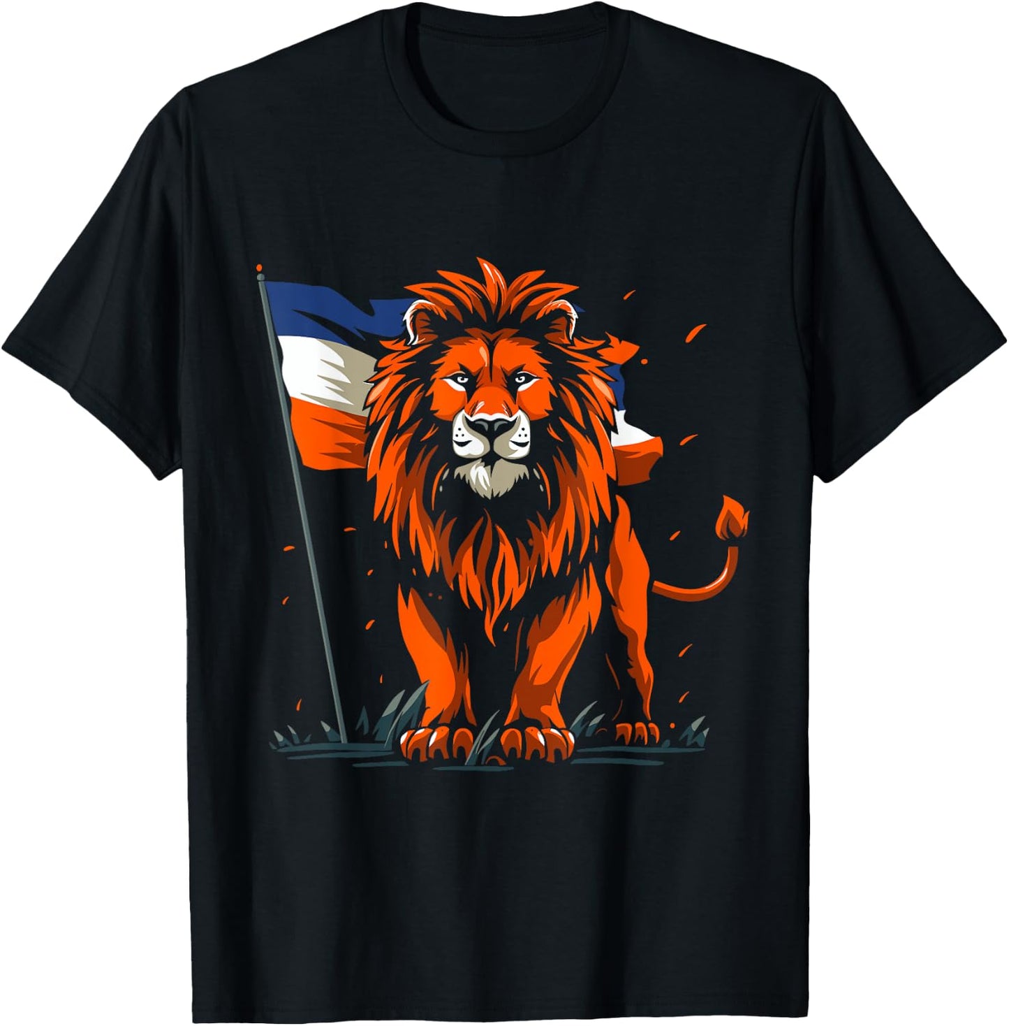 Nederland Pride Flag Netherlands Lion Holland Dutch T-Shirt - T-Shirt | Black