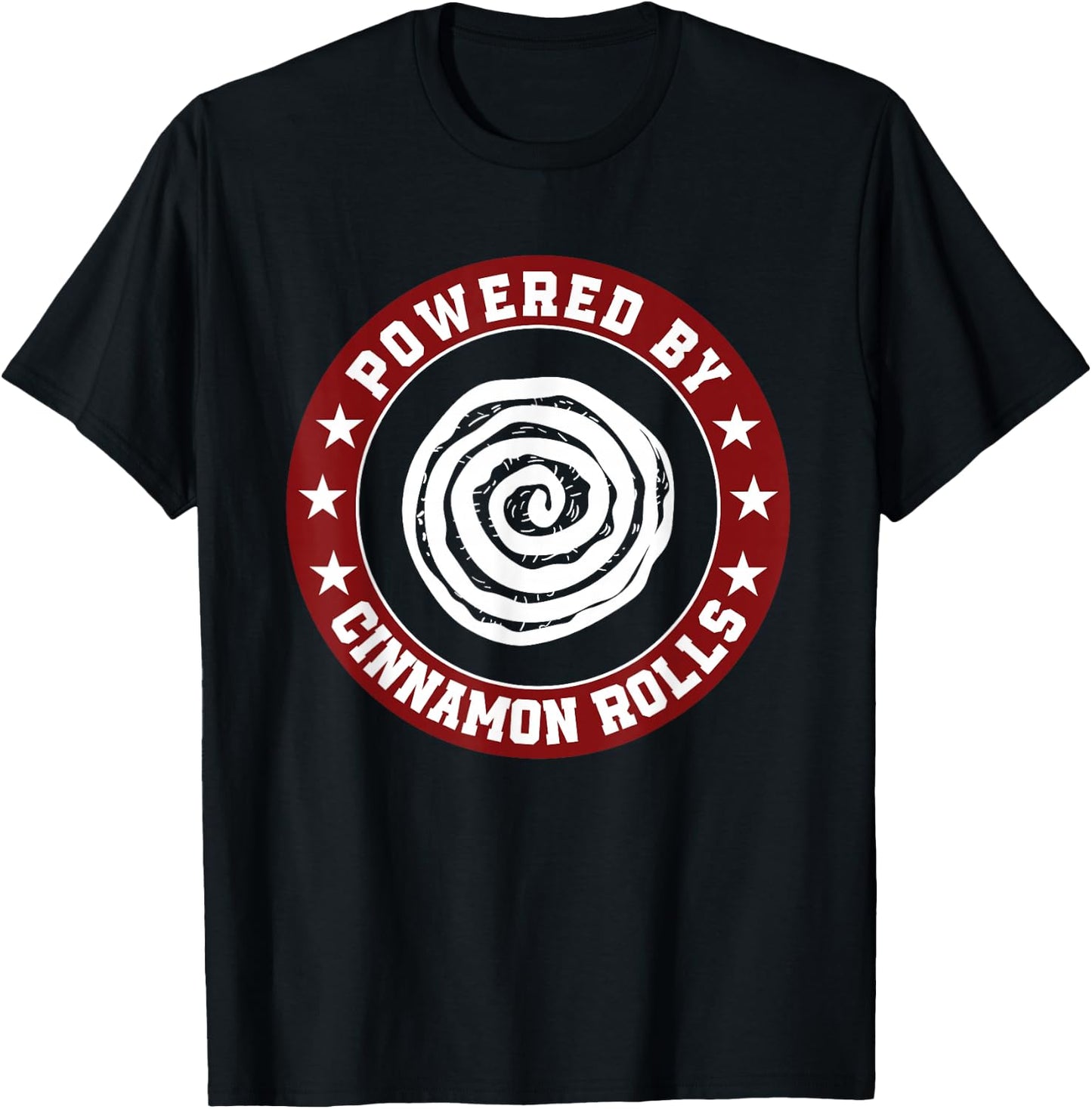 Great Cinnamon Roll Design Funny Baked Bun T-Shirt - T-Shirt | Black